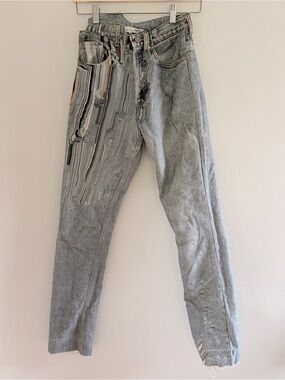 Faustine steinmetz glitch jeans - size 24 (xxs)